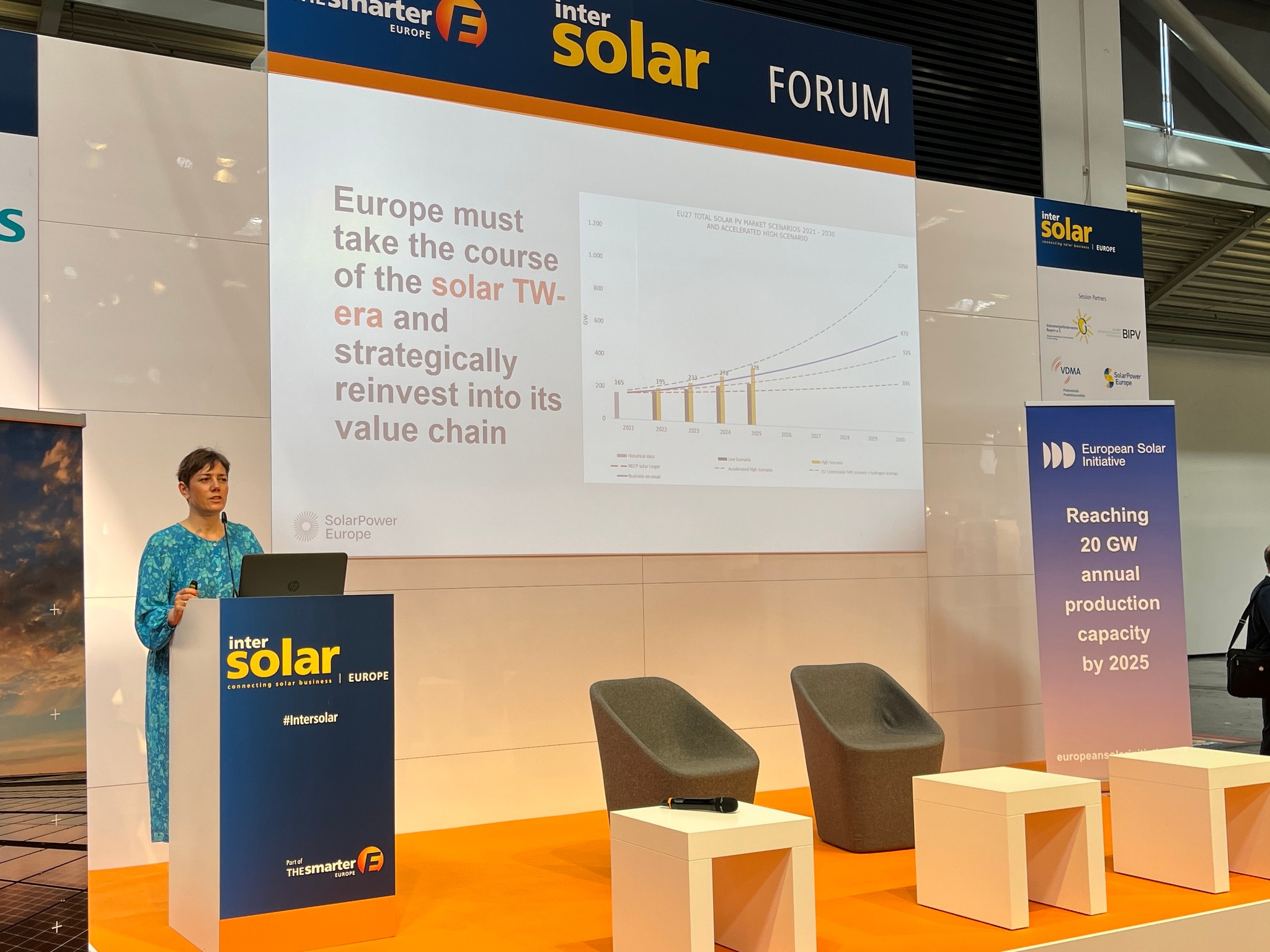 Conferência na Intersolar Europe.